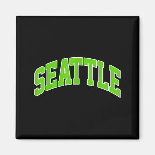 Íman Espírito escolar vintage de Seattle, vá Seattle am