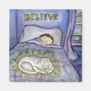 Íman Espírito Gato Gato Pet Grief Magnets