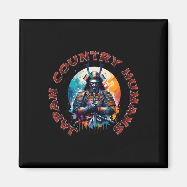 Íman Espírito Samurai - Adesivo de Honra do Guerreiro  (Frente)