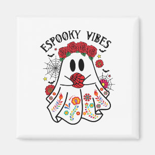 Íman Espooky Vibes Halloween Fantasma Mexicano Concha S