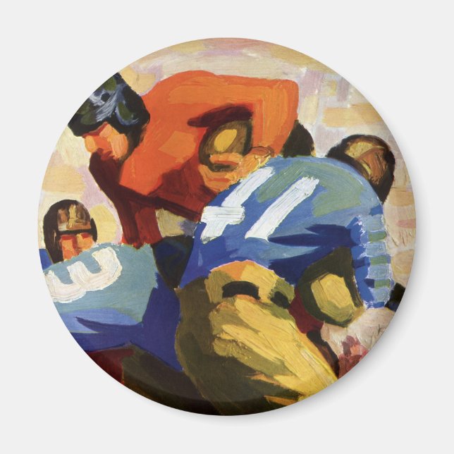 Íman Esportes Antigos, Jogadores de Futebol em um Jogo (Frente)