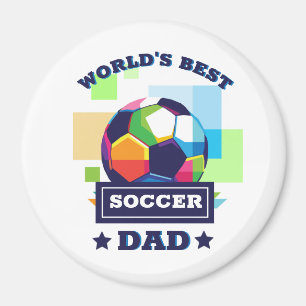 Íman Esportes coloridos para dias de os pais de texto d