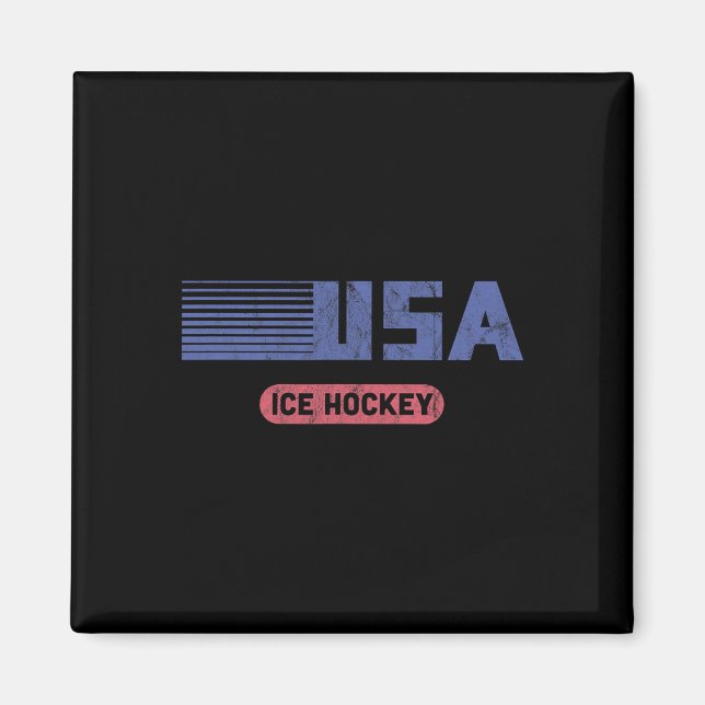 Íman Esportes de Equipe dos EUA Retro Equipe Americana  (Frente)