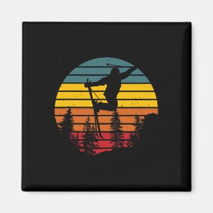 Íman Esportes de inverno Esqui Snowboarder Skier Retro