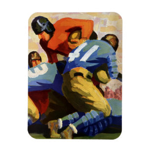 Íman Esportes de Vintage, Jogadores de Futebol em um Jo