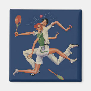 Íman Esportes de Vintage, Jogadores de Tênis falham co