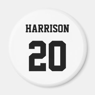 Íman Esportes variados — número de nome personalizado b