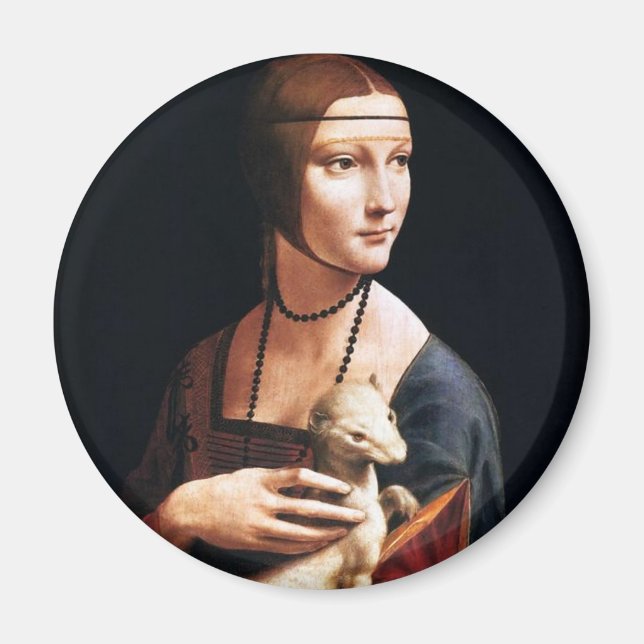 Íman Esposa Leonardo Da Vinci com ímã ermina (Frente)