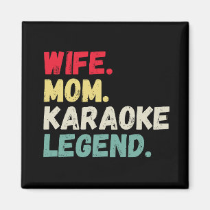 Íman Esposa Mãe Karaoke lenda cantando vintage engraçad