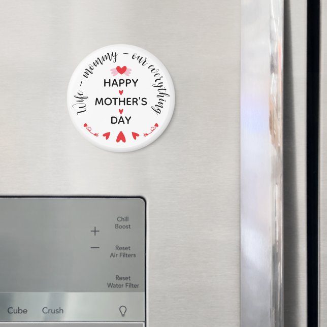 Íman Esposa Mamãe Nosso Tudo Fofo Dia das Mães Doce (In Situ (Fridge))
