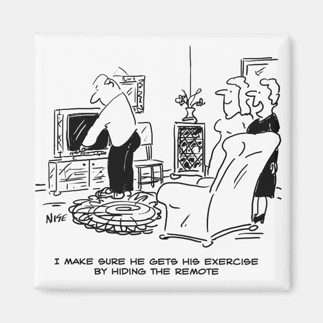 Íman Esposa Oculta o controle remoto da TV (Frente)