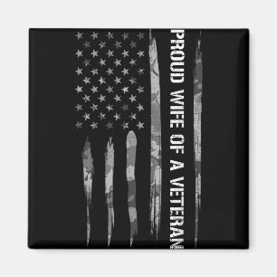 Íman Esposa Orgulhosa De Um Veterano - Bandeira America