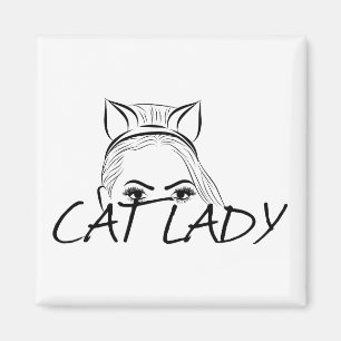 Íman Espreitando a senhora do gato