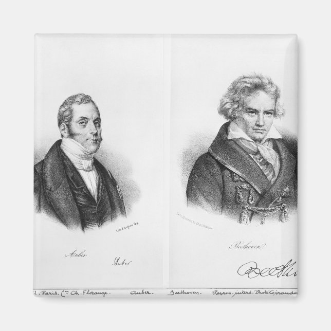 Íman Esprit Auber e Ludwig van Beethoven (Frente)