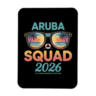 Íman Esquadra de Aruba 2026 Retro