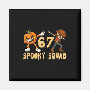 Íman Esquadrão Assustador Abóbora 67 Meme de Halloween