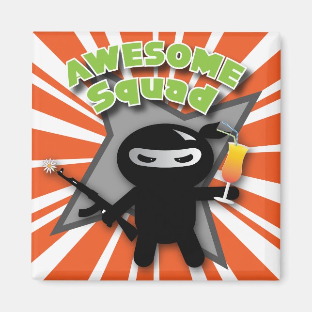 Íman Esquadrão AWESOME (Frente)