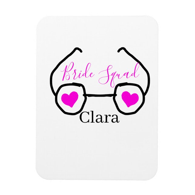 Íman Esquadrão da noiva rosa preto óculos de natação co (Vertical)