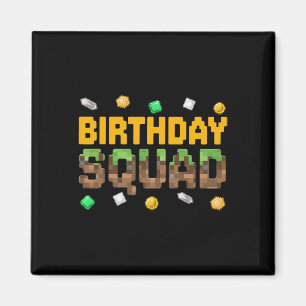 Íman Esquadrão de Aniversário Divertido Garoto de Anive