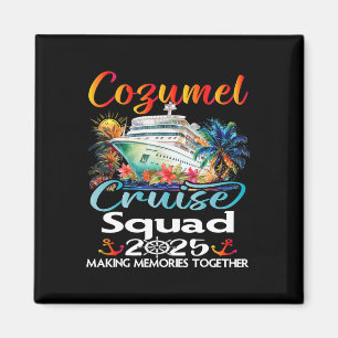 Íman Esquadrão de Cruzeiro de Cozumel 2025 Amigo Famíli