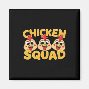 Íman Esquadrão de Frango Design Para Coisas de Amante d