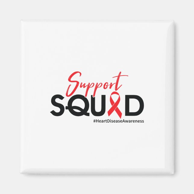 Íman Esquadrão de Suporte - Consciência da Doença Cardí (Frente)