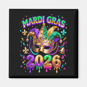Íman Esquadrão do Carnaval de Mardi Gras 2026 Máscara C
