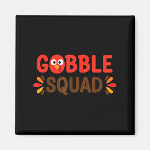 Íman Esquadrão Gobble Dia de Ação de Graças Peru Senhor