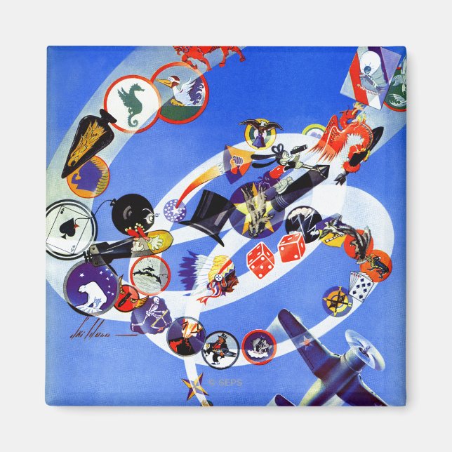 Íman Esquadrão Insignia (Frente)