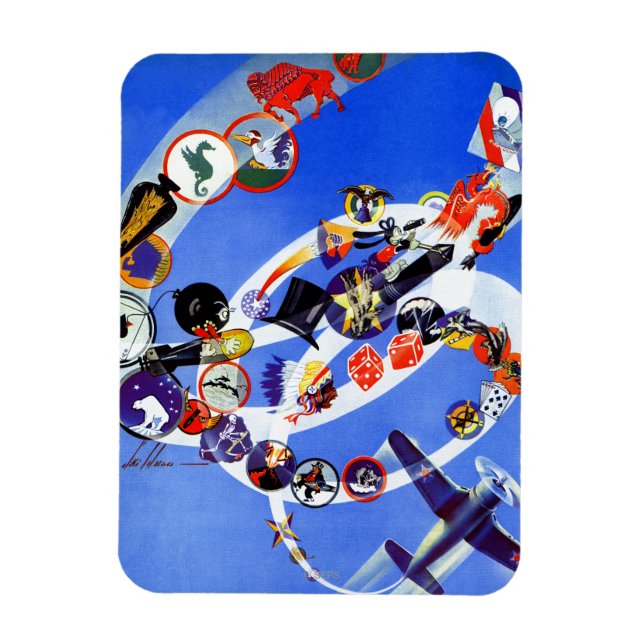 Íman Esquadrão Insignia (Vertical)