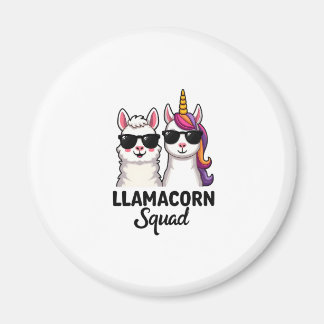 Íman Esquadrão Llamacorn Unicórnio Engraçado Camiseta D