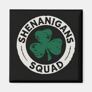 Íman Esquadrão Shenanigans Trevo do Dia de São Patrício