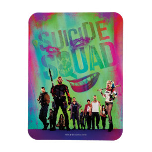 Íman Esquadrão Suicida Green Joker & Squad Movie Pos