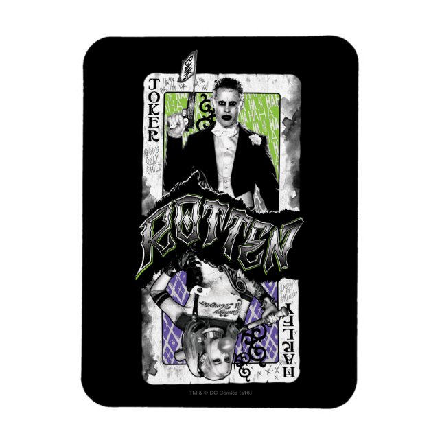 Íman Esquadrão Suicida | Joker & Harley Rotten (Vertical)