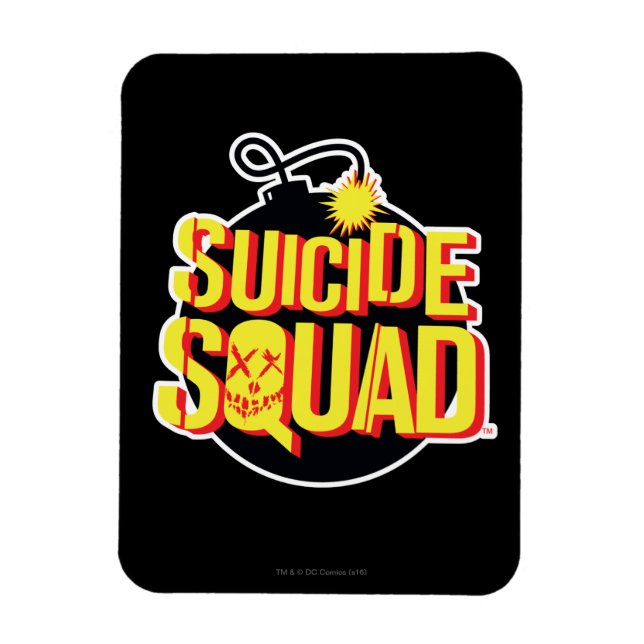 Íman Esquadrão Suicida | Logotipo Bomba (Vertical)