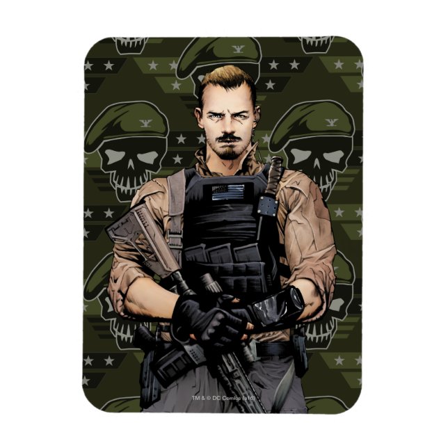 Íman Esquadrão Suicida | Rick Flag Quic Book Art (Vertical)