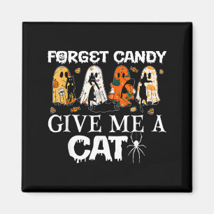 Íman Esqueça Doce Dê Um Gato Fantasma Engraçado Gato Pr