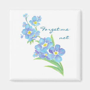 Íman Esqueça-me flor nao feita sob encomenda do jardim