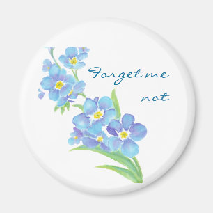 Íman Esqueça-me flor nao feita sob encomenda do jardim