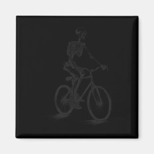 Íman Esqueleto Andando Bicicleta Assustadora Halloween