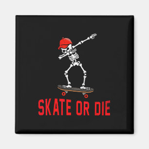 Íman Esqueleto de Dabbing de Skate ou Morra Skateboarde