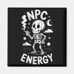 Íman Esqueleto de energia Npc meme engraçado 