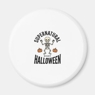 Íman Esqueleto de Halloween Supernatural Engraçado Vint