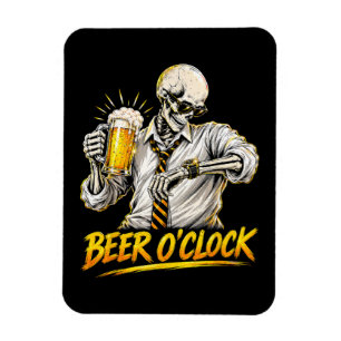 Íman Esqueleto Engraçado de Relógio de Cerveja Amante d