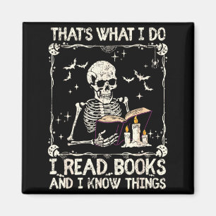Íman Esqueleto Engraçado É Isso Que Eu Faço Leio Livros