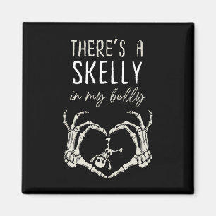 Íman Esqueleto Engraçado Há Skelly na minha gravidez