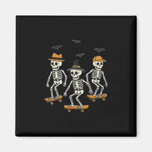 Íman Esqueleto Fofo de Skate Halloween Assustador Patin
