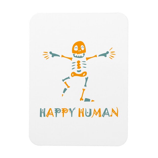Íman Esqueleto humano feliz (Vertical)
