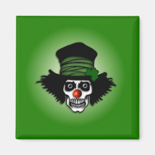 Íman Esqueleto Irlandês Palhaço Verde