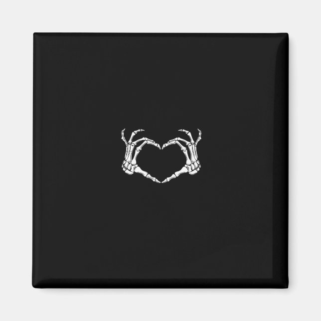 Íman Esqueleto Mãos Gráfico Cardíaco (Frente)
